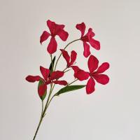 Nueva flor de orquídea Artificial de seda DIY 75cm flor de simulación colores vivos flores falsas rama centro de mesa de boda - details 5
