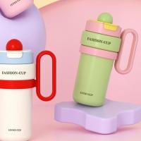 Taza térmica de doble bebida de 900ml, taza con pajita de gran capacidad de acero inoxidable, cómoda Taza Termo portátil que mantiene el frío y el calor - details 12