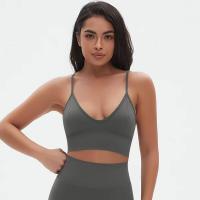 Top sin costuras Nylon de secado rápido Color sólido Adecuado para yoga y estiramientos Deportes profesionales - details 12