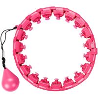 HULAHOOP Aro Fitness con Cabeza de Masaje, Aro deportiva Adulto Desmontable, Fitness Ancho Ajustable, para Deportes, Gimnasio y Ejercicios. Nuevo modelo quema grasa giratorio, ROSA - details 0