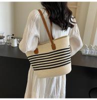 Bolso de Paja Grande para Mujer Estilo Nuevo, Capacidad de Bolso de Playa, Bolso de Hombro Único, Bolso de Paja para Mujer - details 8