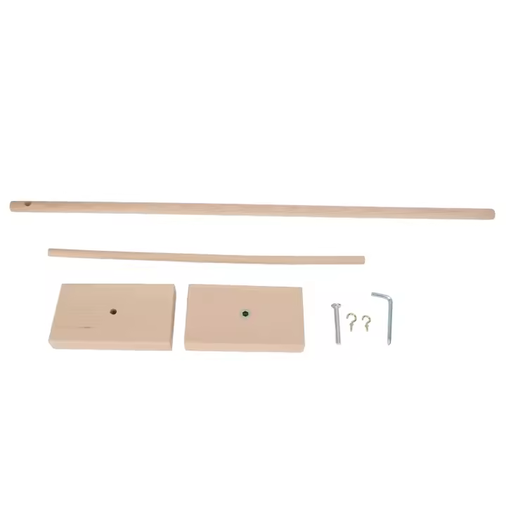 Brazo móvil de cuna de madera de haya sin olor, montaje fácil, DIY de cuna soporte móvil para el hogar, decoración de cabecera de bebé - 1