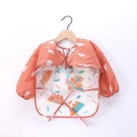 Babero de manga larga impermeable para bebé, delantal de alimentación con bolsillo, paño para eructar, for1-3Year de plástico - details 12