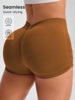 Pantalones cortos de entrenamiento para mujer, pantalones cortos sin costuras para gimnasio, Yoga, correr, deporte, ejercicio activo, pantalones cortos de Fitness - details 6