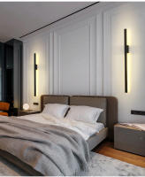 Lámpara LED de pared larga, moderna y sencilla para sala de estar, comedor, pasillo, decoración de pared, lámpara de mesita de noche para dormitorio - details 0