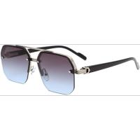 Gafas de sol de aviador cuadradas vintage para hombre, estilo piloto de los años 70, modernas gafas de sol de conducción de metal semi sin montura. - details 10