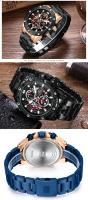 Reloj de cuarzo de negocios para hombre: reloj de pulsera de acero inoxidable resistente al agua para uso diario y en la oficina AliExpress Trending Pick - details 13