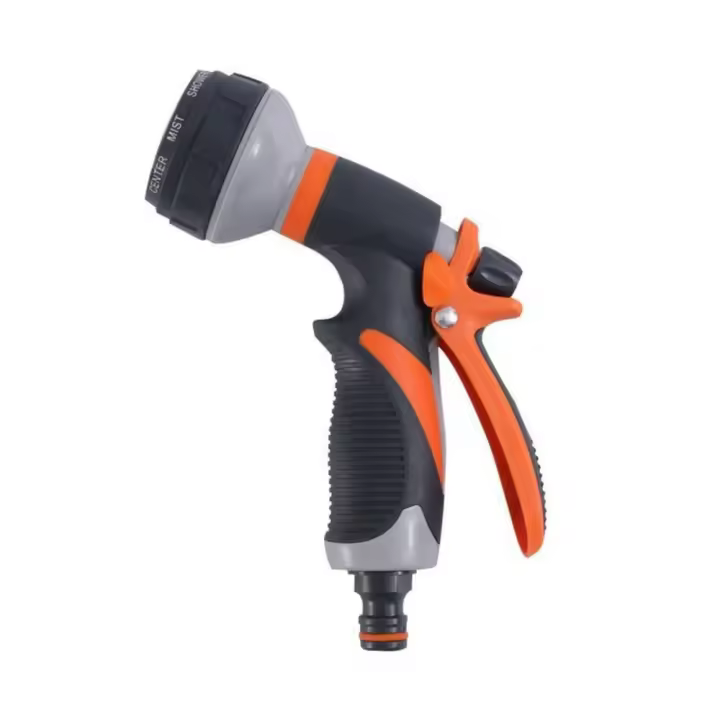Pistola De Agua Para Jardín Con Alta Potencia Limpieza De Vehículos Herramienta De Jardinería Y Lavado De Coche De Plástico Ajustable - 1