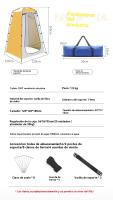 Tienda ducha camping al aire libre impermeable viajar - details 2