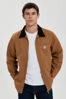 DAFEILI Primavera Verano Casual Vintage Lavado Forro de Malla Ropa de Trabajo Lona Detroit Chaquetas - details 7