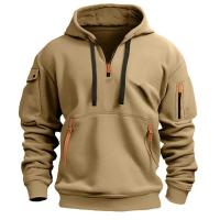 Camiseta Casual con Capucha de Vellón Manga Grande, Múltiples Bolsillos, Ajuste Suelto, Moda para Hombres y Mujeres, Sudadera a la Moda en Talla Grande - details 3