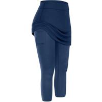 Pantalones Cortos Deportivos para Mujer Shorts Elásticos de Cintura Alta, Transpirables, Informales, a la Moda, con Bolsillo, para Yoga y Correr al Aire Libre - details 1