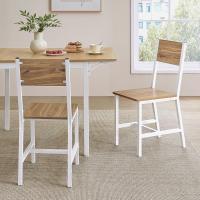Sillas de Comedor, Juego de 4, Marco de Acero, Estilo Industrial, para Comedor, Salón, Cocina, Marrón Rústico y Negro - details 14