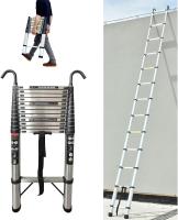 Escalera Telescópica Portátil de Aluminio 6,2m, 2 Ganchos, 15 Peldaños, Antideslizante, Multiusos, Carga de 150kg Mejoras del Hogar Herramientas - details 20