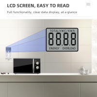 Medidor de consumo de energía de 220V, vatímetro de electricidad, LCD medidor de energía, probador de toma de corriente de medición EU FR, Monitor Analizador de potencia - details 5