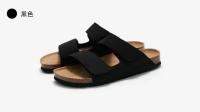 Sandalias clásicas de corcho de cuero para hombre, zapatillas, diseño de marca de lujo, Sandalias planas con correa y hebilla, zapatillas, zapatos - details 23