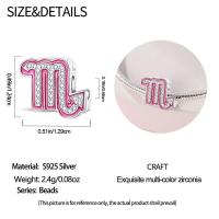 Dijes CláSicos Originales, Plata De Ley 100%, Con Las 12 Constelaciones De Aries Y Piscis, Aptos Para Pulseras De 3 Mm, JoyeríA Artesanal Para Mujer, Regalo De Fiesta De CumpleañOs - details 42
