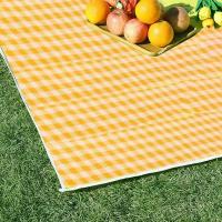 Esterilla de camping portátil impermeable a prueba de humedad gruesa bolso estera de picnic senderismo playa viajes actividades al aire libre paño de picnic impermeable espesado - details 4