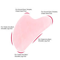 Masajeador facial de piedra Natural Guasha, raspador de cera de abeja, tablero de acupuntura Gua Sha, herramienta de masaje para SPA - details 2