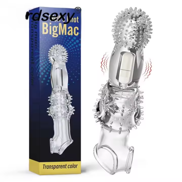 Leten Vibrador de Pluma Extensión Dispositivo Vibrante para Aumento y Delayo para Hombres - 1