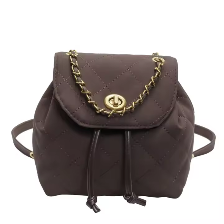 Bolso de cadena de nicho, bolso de cubo Xiaoxiangfeng, mochila mate, de un solo hombro de moda, mochila con estampado de leopardo. - 1