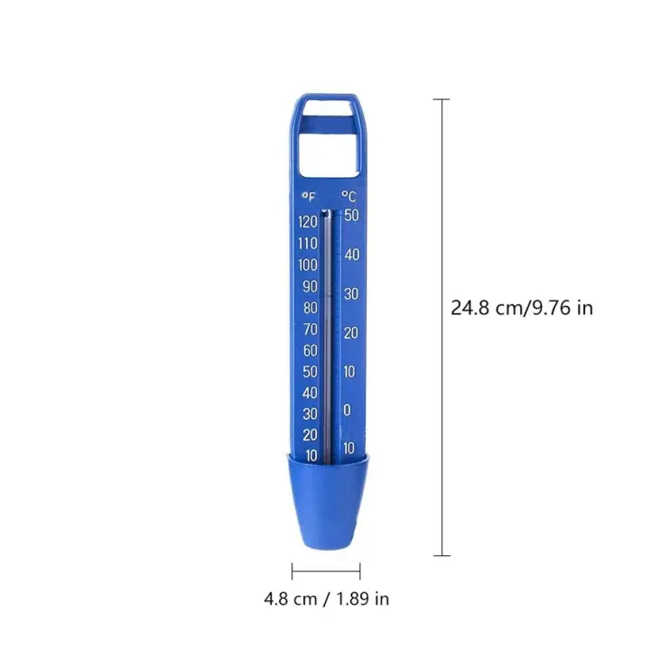 Baño, centro de spa, acuario, pantalla LED, termómetro para piscina, termómetro digital inalámbrico con reloj, fácil de leer - 1