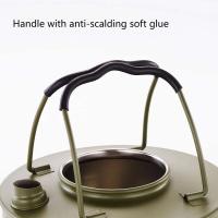 Hervidor de Picnic portátil de acero inoxidable de 1,5 l, utensilios de cocina, suministros para exteriores, equipo - details 5