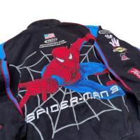 Suzuki motocicleta 2024 Protector de cierre de cremallera forro a prueba de viento patrón impreso Unisex invierno cálido chaqueta de carreras de lana - details 4