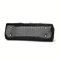 Bolso de Mano de Cocodrilo Grasado Desmontable, Cierre de Tornillo, Multicolor, Elegante y Duradero para Eventos Casuales y Formales - details 5