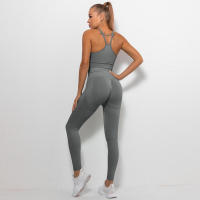Conjunto deportivo para mujer, mallas de yoga para gimnasio de cintura alta, sujetador, conjuntos de correr, conjunto de entrenamiento - details 11