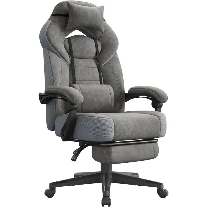 Ordenador, Diseño Ergonómico, con Reposapiés, Reposacabezas Ajustable, Cojín Lumbar, Capacidad de - 1