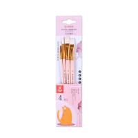 Juego de pinceles para pintar de pelo suave, pinceles de dibujo de acuarela, pintura acrílica al óleo, pincel de nailon profesional, 4/5/6 Uds. - details 4