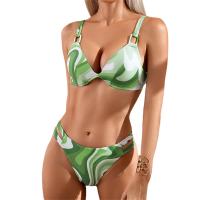 Traje de baño de tres piezas para mujer, conjunto de pantalones de Bikini, traje de baño de cubierta de playa - details 27