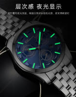 Reloj para hombre Reloj para hombre de negocios a la moda Tres ojos Seis agujas Aleación Calendario luminoso Reloj para hombre - details 9