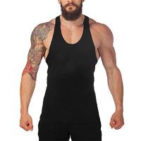 Men's Summer Gym Stringer Cotton Y Back Sleeveless Shirt Men Bodybuilding Tank Tops Workout Singlets Sport Vest Fitness Clothing - details 2