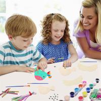 Paquete de 6 kit de manualidades con carillón de viento de pájaro 3D para niños, pintura DIY y construcción de manualidades de animales de madera, regalos de cumpleaños para niñas/niños - details 5
