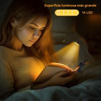 Nuevo clip libro luz lectura escritorio lámpara aprendizaje ojo lámpara LED tres colores oscurecimiento plegable creativa noche luz usb carga - details 10