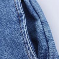 2025 Manga Corta con Solapa, Nuevo Verano, Casual y Versátil Denim para Mujeres - details 9