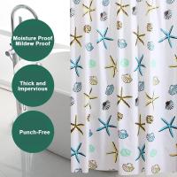 Cortinas de Ducha Resistentes al Moho para Baño, Cortina Baño Impermeable Estrella de Mar, Cortinas Bañera Lavable - details 2