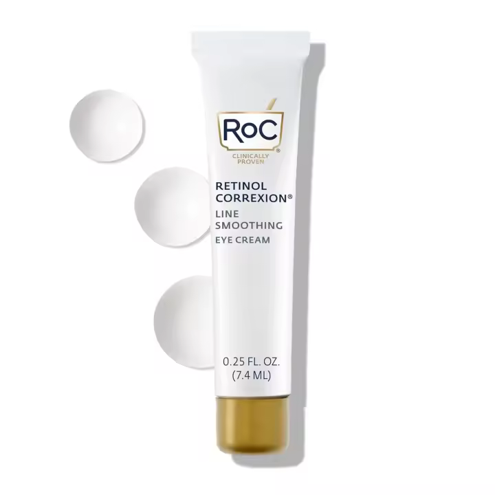 Hot RoC Retinol Correxion Eye Cream Mini para ojeras e hinchazón, crema diaria para arrugas, línea antienvejecimiento para suavizar el cuidado de la piel - 1