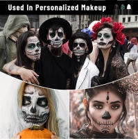 Barra de pintura para cara y cuerpo, crema para ojos, tubo negro, palos de pintura corporal para Halloween, Cosplay, maquillaje del Joker, 3 uds. - details 7