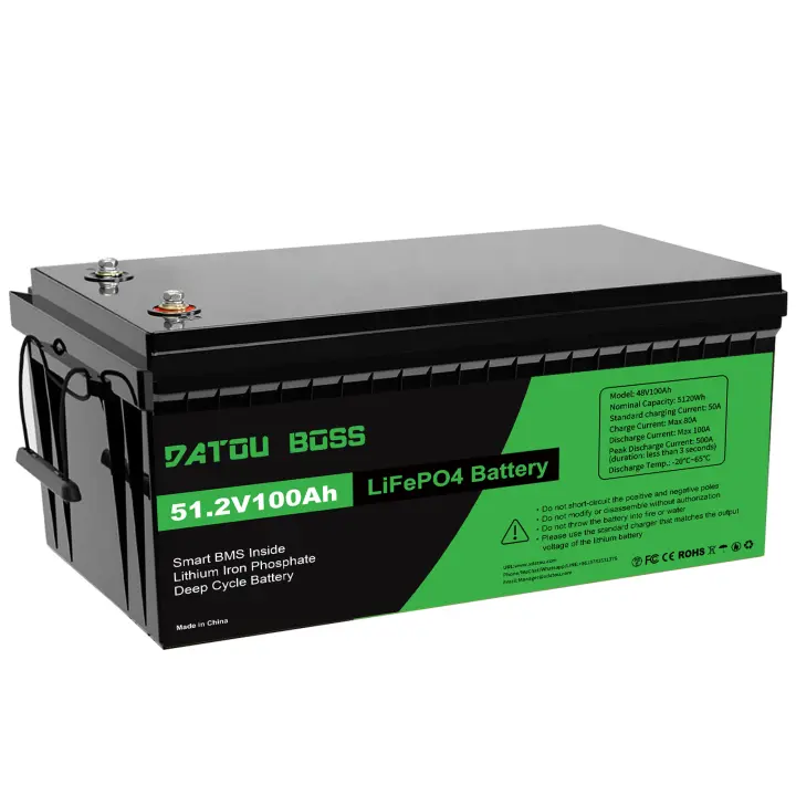 Batería Li-ion 48V 100Ah LiFePO4 5120Wh Batería Solar Caravana Energía de emergencia al aire libre móvil de almacenamiento de energía Fuente de alimentación - 1