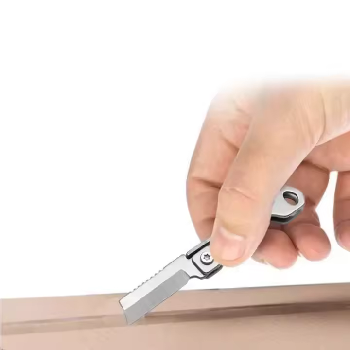 Llavero de Cuchillo Plegable de Acero Inoxidable Ideal para Acampar al Aire Libre - 1
