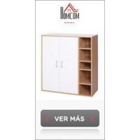Mueble Zapatero Armario Zapatero con 3 Cajones Estante de Vidrio y Manija de Aluminio para Pasillo Entrada Carga 50 kg 60x24x105,5 cm Blanco - details 10