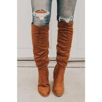 Botas largas para mujer, zapatos informales de tacón alto, botas de caballero para mujer - details 6