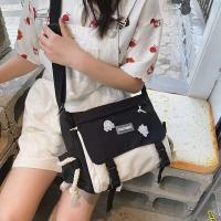 Bolso de hombro tipo bandolera con asa para niña, Mini bolsos de mano para mujer con bolsillos laterales con cordón de cuerda de cáñamo - details 5