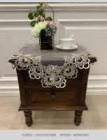 Mantel cuadrado de tela blanca, cubierta de comedor de encaje bordado, mesa Juppe wer, manteles elegantes, toallas - details 2