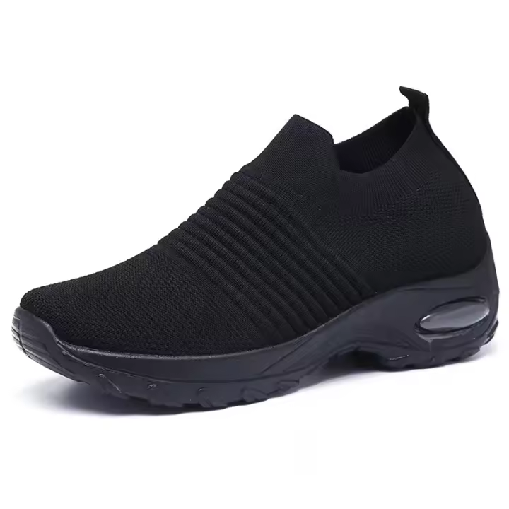 Zapatos deportivos de moda de las mujeres zapatos casuales del balanceo alto elástico flyknit zapatos respirables tendencia moda calcetines ligeros zapatos - 1