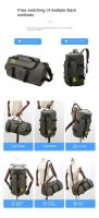 Mochila de gimnasio de viaje para mujer, bolso de mano de gran capacidad, deportivo, personalizado, seco, impermeable, de PU, con compartimento para zapatos - details 16