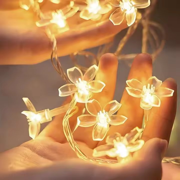 Luz de Bola de Cristal Cálida Blanca Luz Colgante de Hada para Bodas, Fiestas, Aniversario, Día de San Valentín - 1